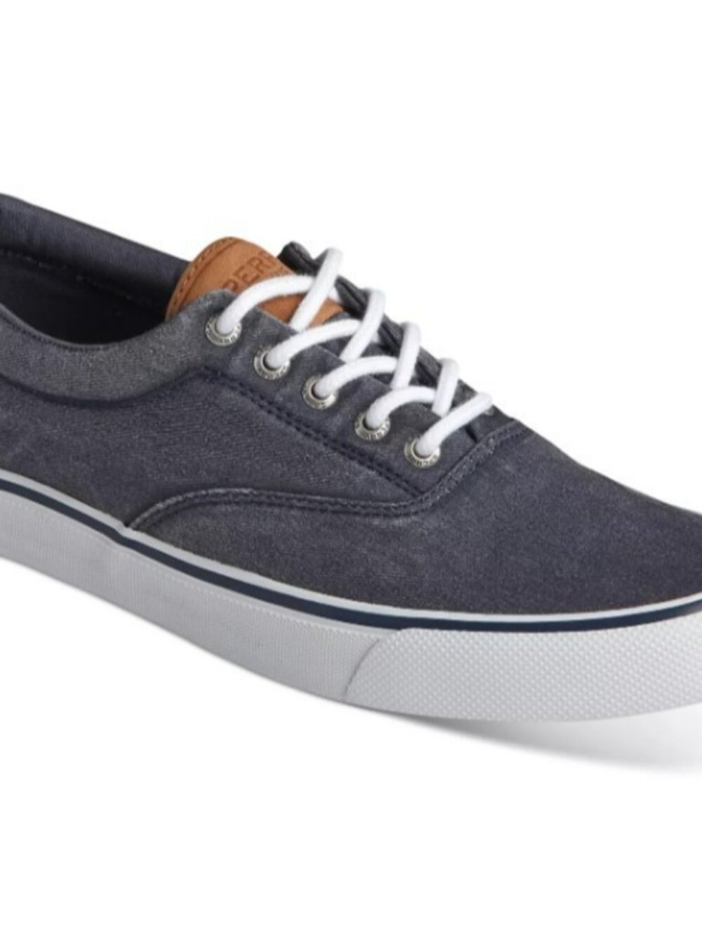 Sperry Men's Striper II CVO Core Canvas Sneakers Navy Size 8